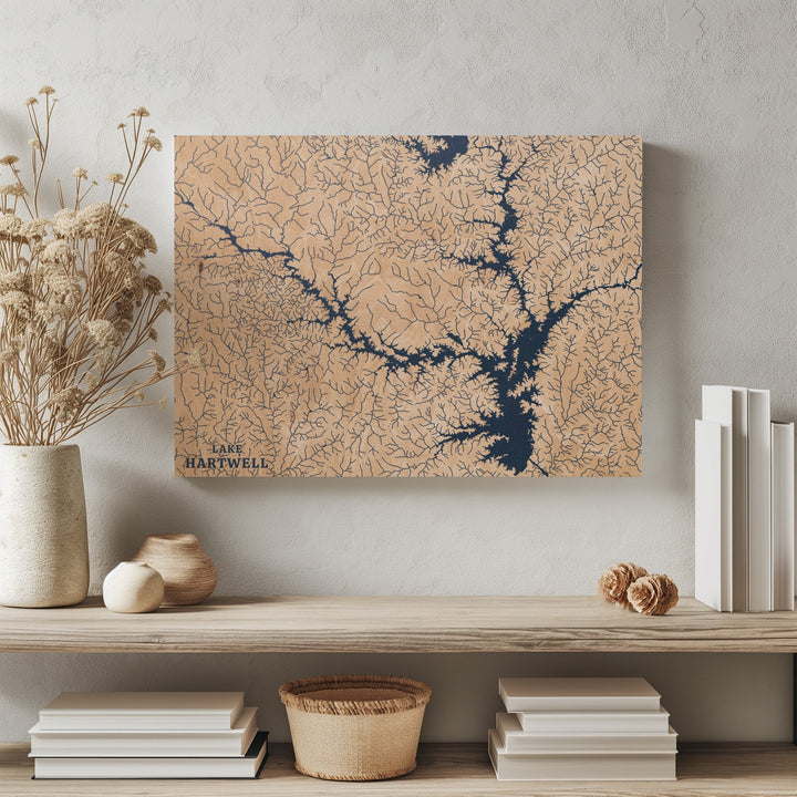 Lake Hartwell, Georgia Lake Map