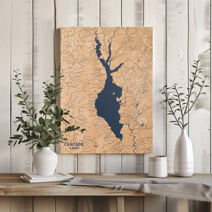 Cascade Lake Idaho Lake Map
