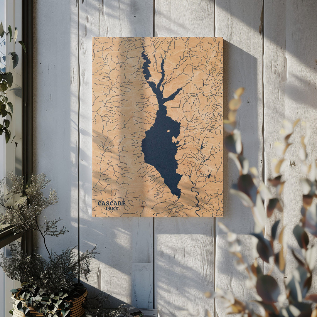 Cascade Lake Idaho Lake Map