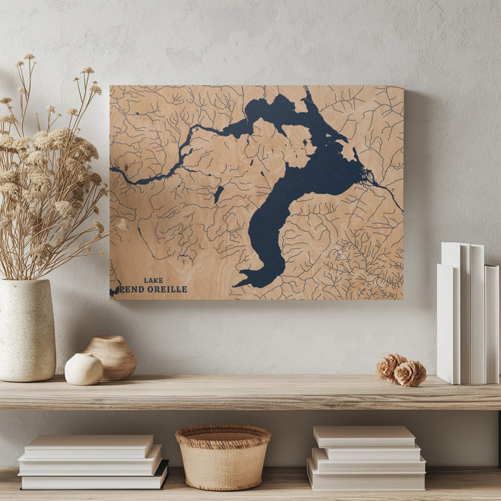Lake Pend Oreille, Idaho Lake Map
