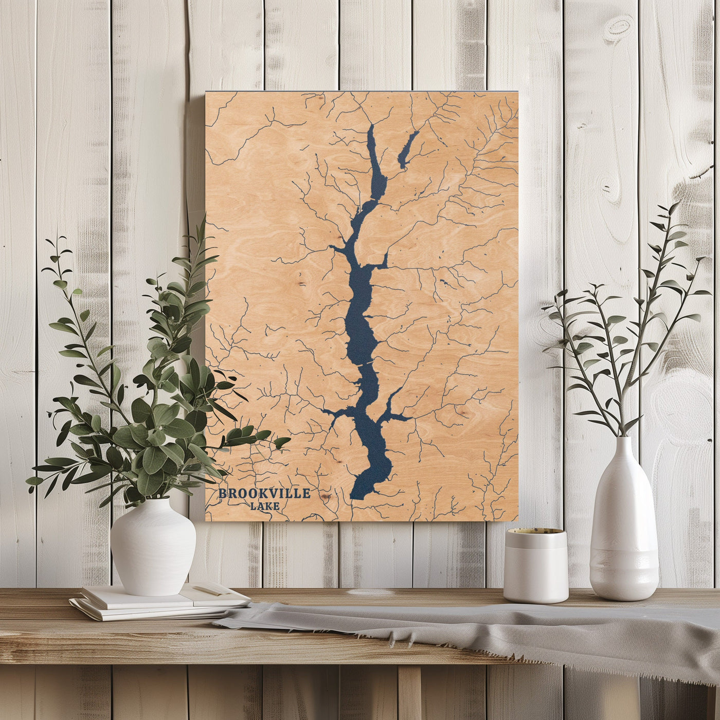 Brookville Lake Indiana Custom Lake Map