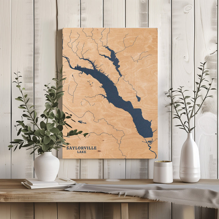Saylorville Lake, Iowa Lake Map
