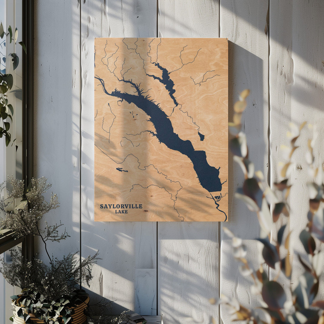 Saylorville Lake, Iowa Lake Map
