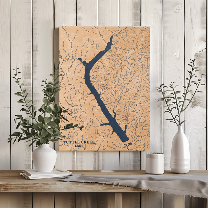 Tuttle Creek Lake, Kansas Lake Map