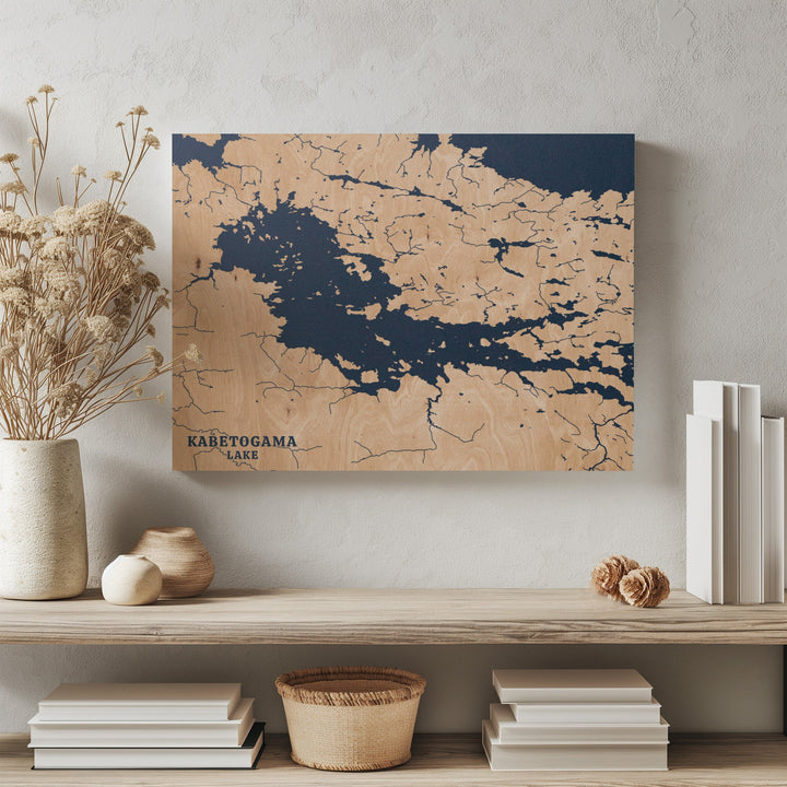 Kabetogama Lake, Minnesota Lake Map