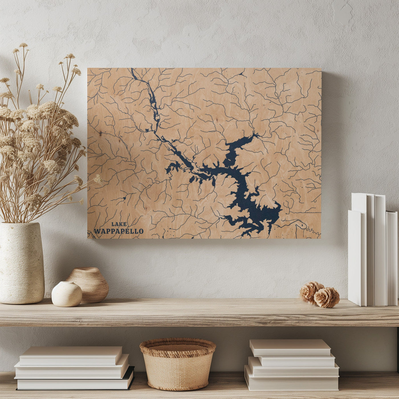 Lake Wappapello Missouri Custom Lake Map