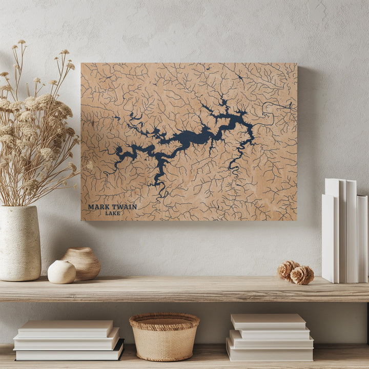Mark Twain Lake, Missouri Lake Map