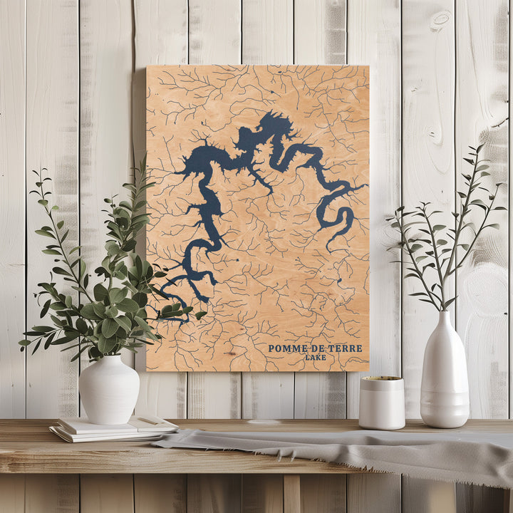 Pomme De Terre Lake, Missouri Lake Map