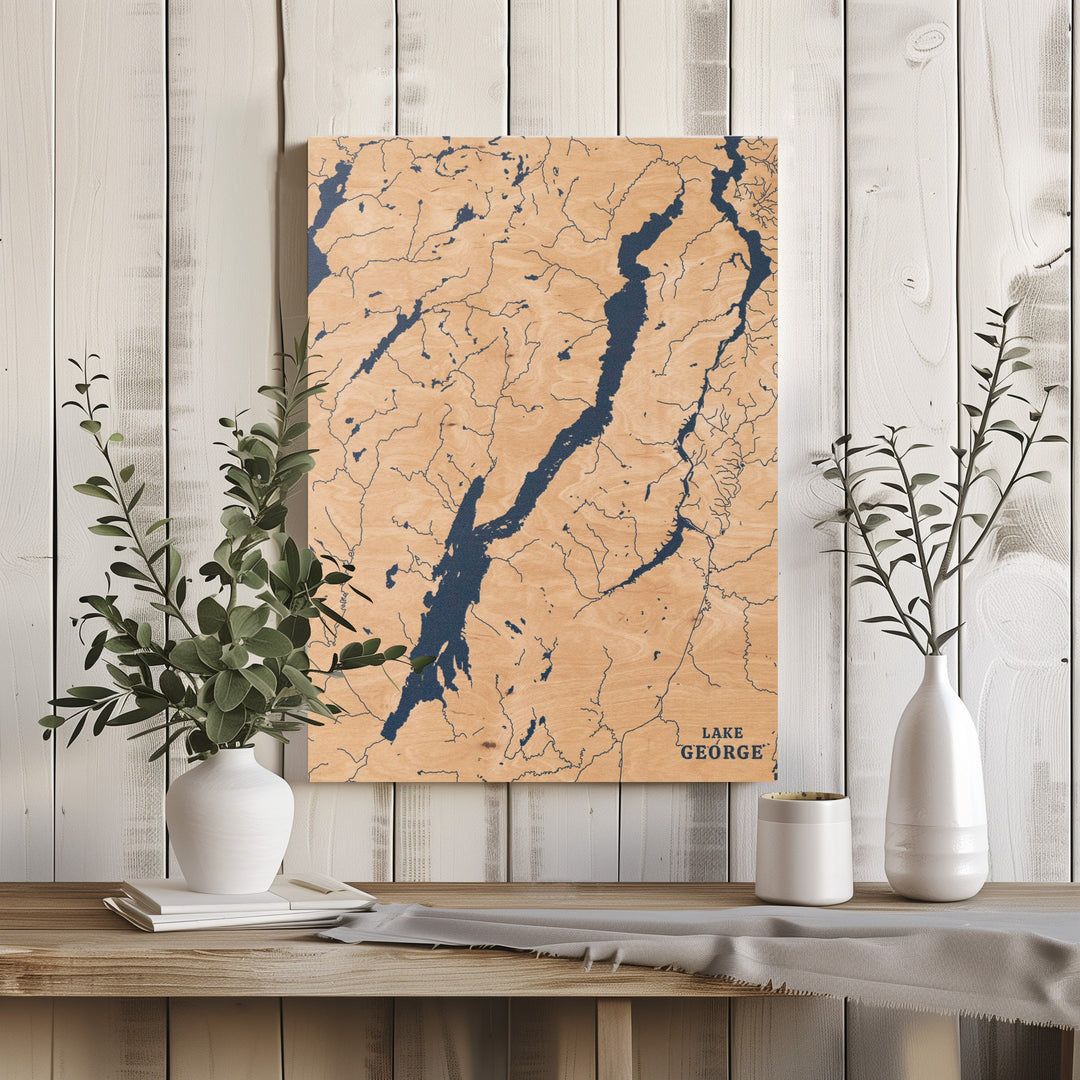 Lake George, New York Lake Map