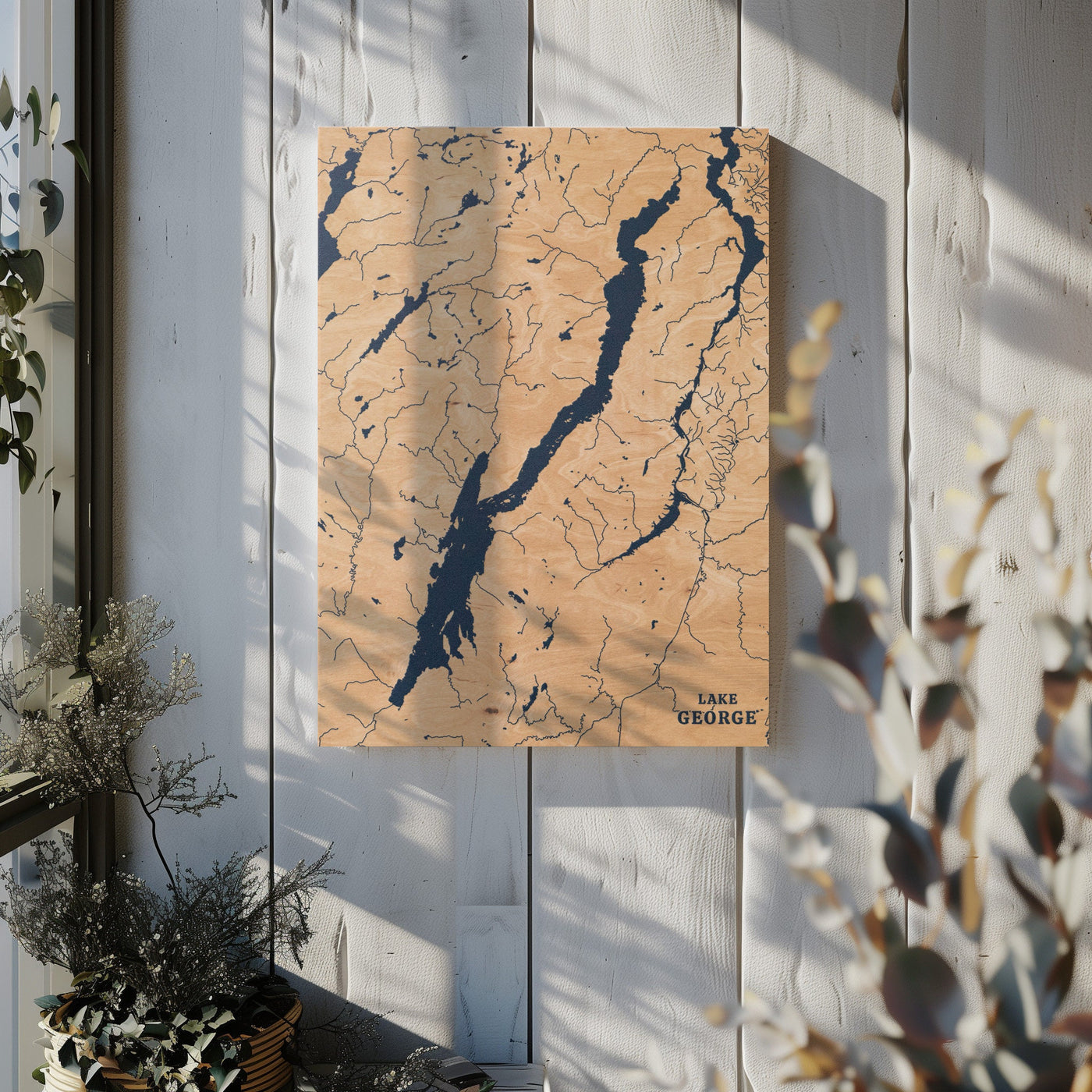 Lake George New York Custom Lake Map