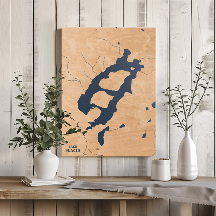 Lake Placid, New York Lake Map