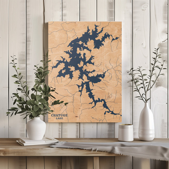 Chatuge Lake, North Carolina Lake Map