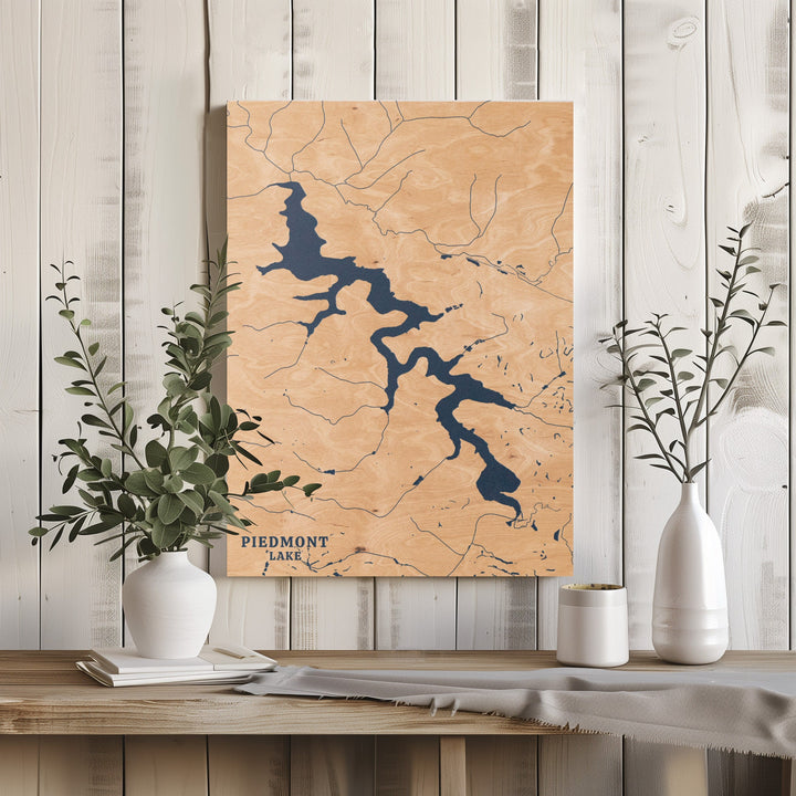 Piedmont Lake, Ohio Lake Map
