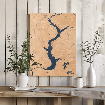 Lake Hudson Oklahoma Custom Lake Map