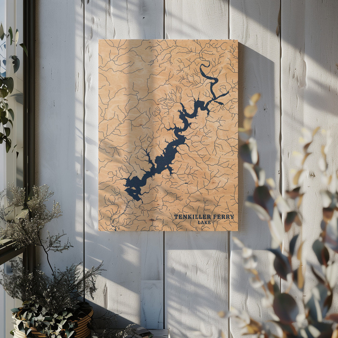 Tenkiller Ferry Lake, Oklahoma Lake Map