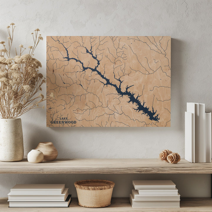 Lake Greenwood, South Carolina Lake Map
