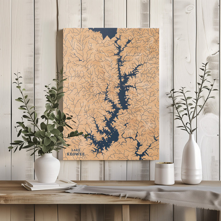 Lake Keowee, South Carolina Lake Map