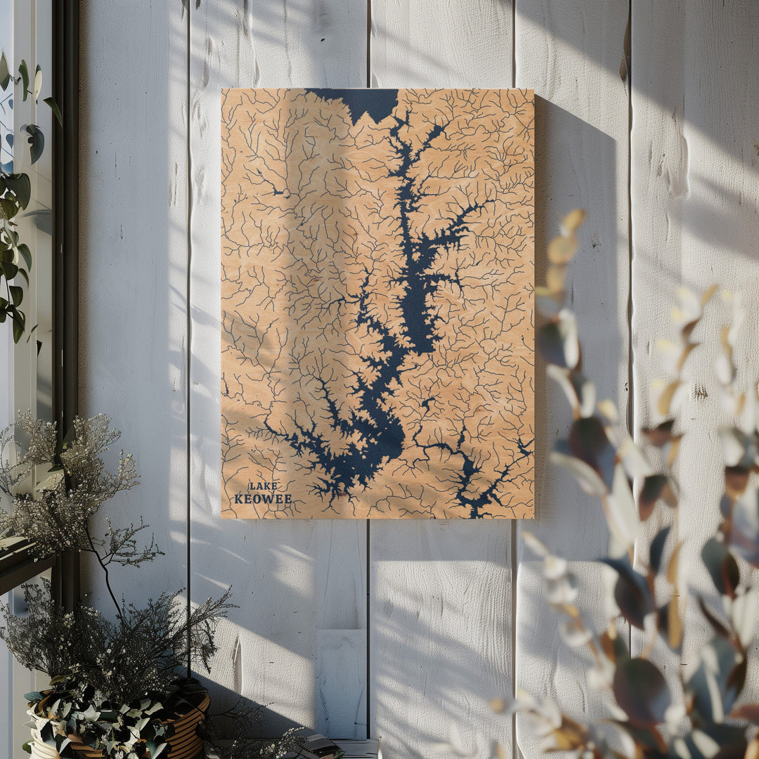 Lake Keowee, South Carolina Lake Map