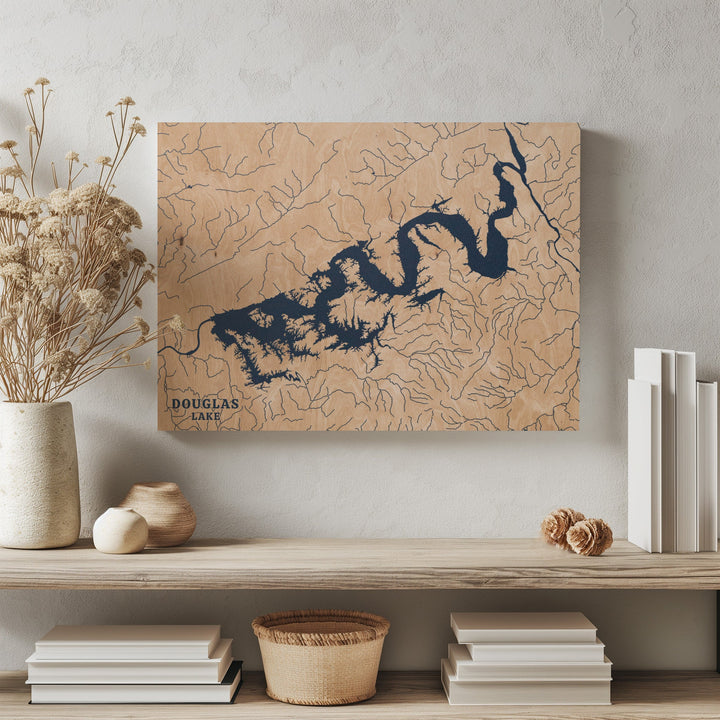 Douglas Lake, Tennessee Lake Map