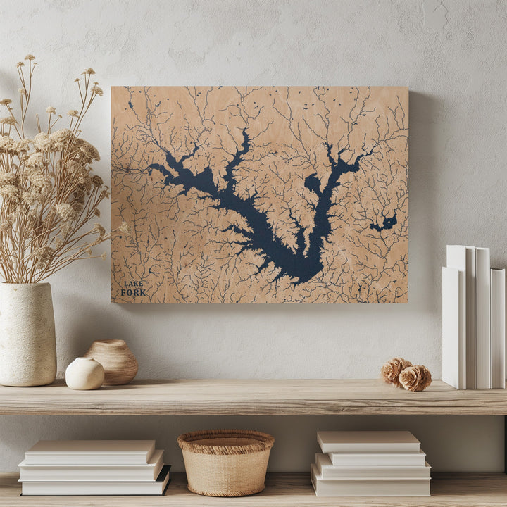 Lake Fork, Texas Lake Map