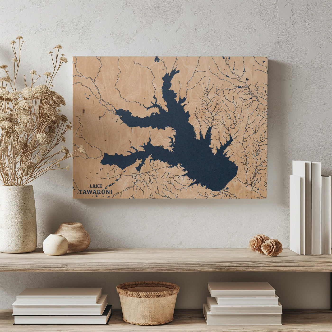 Lake Tawakoni Texas Custom Lake Map