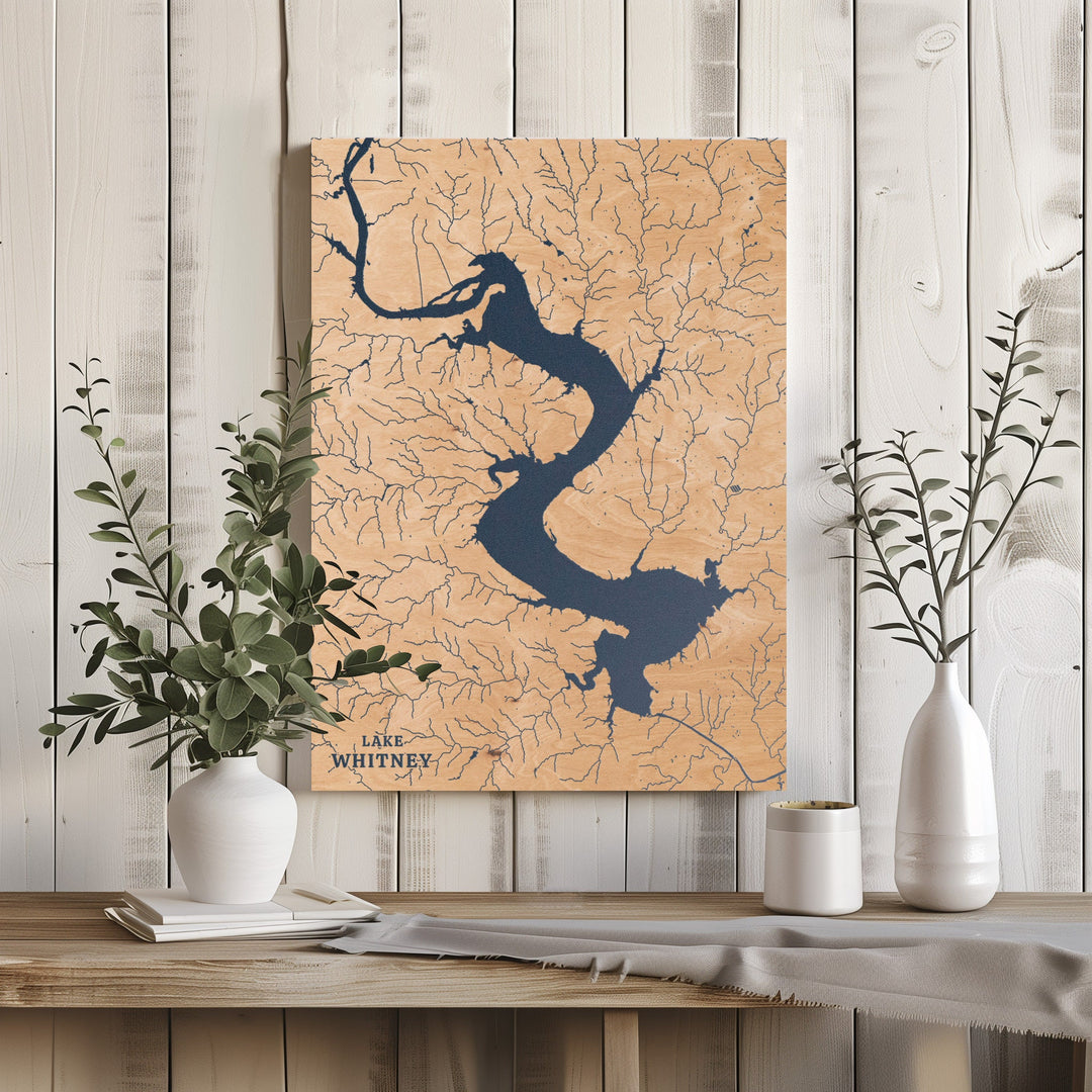 Lake Whitney, Texas Lake Map