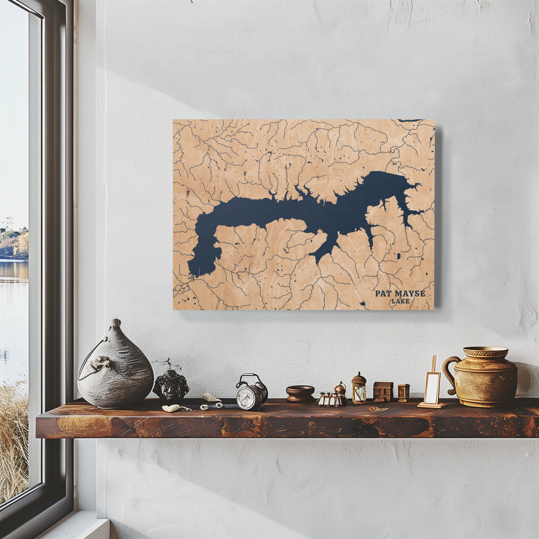 Pat Mayse Lake, Texas Lake Map