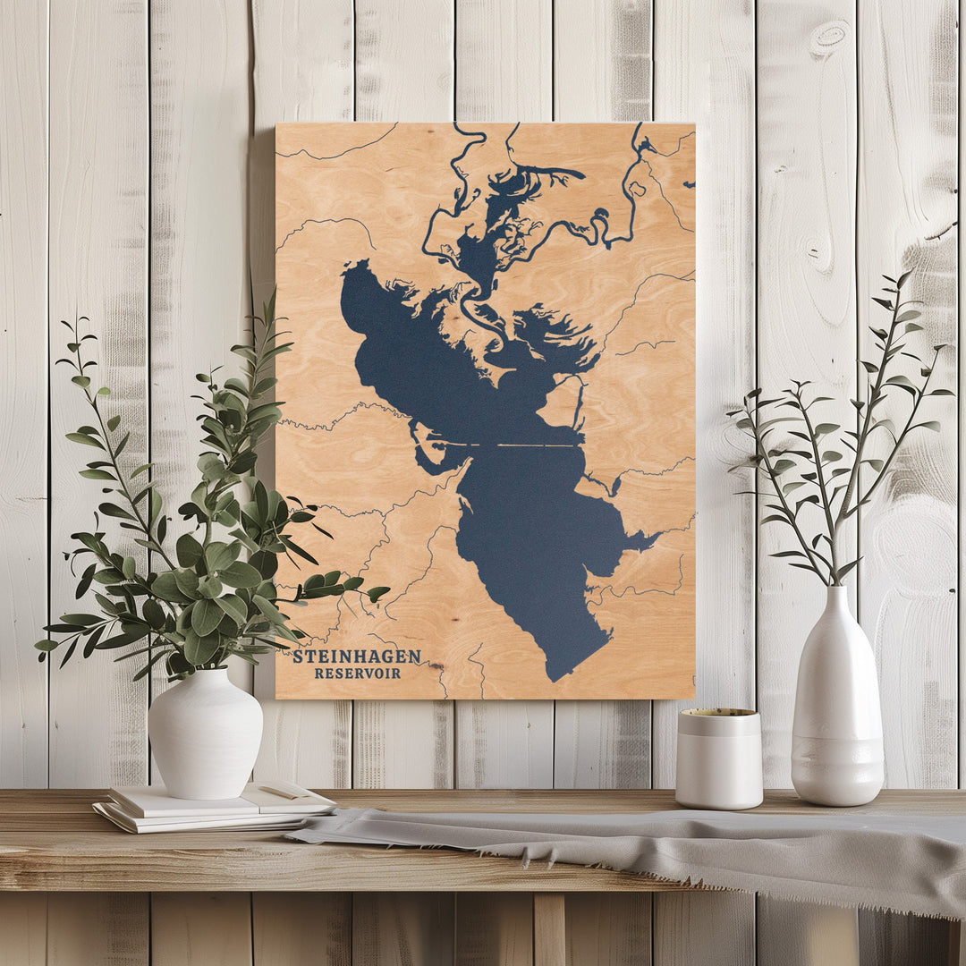 Steinhagen Reservoir, Texas Lake Map