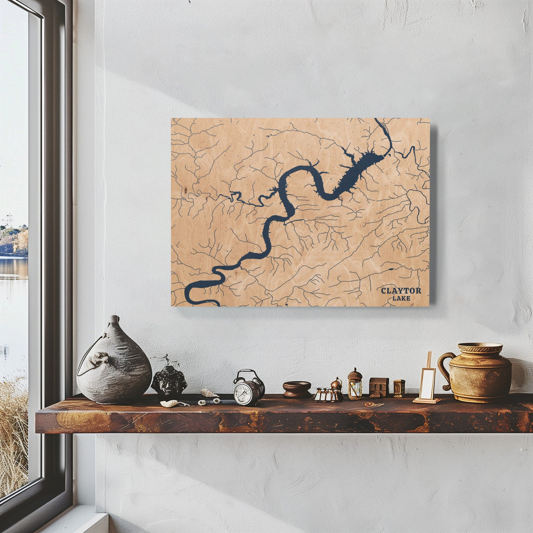 Claytor Lake, Virginia Lake Map