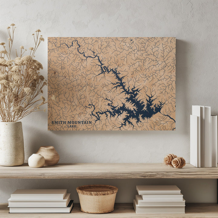 Smith Mountain Lake, Virginia Lake Map