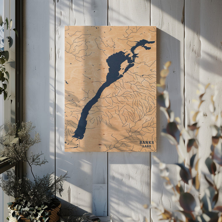Banks Lake, Washington Lake Map