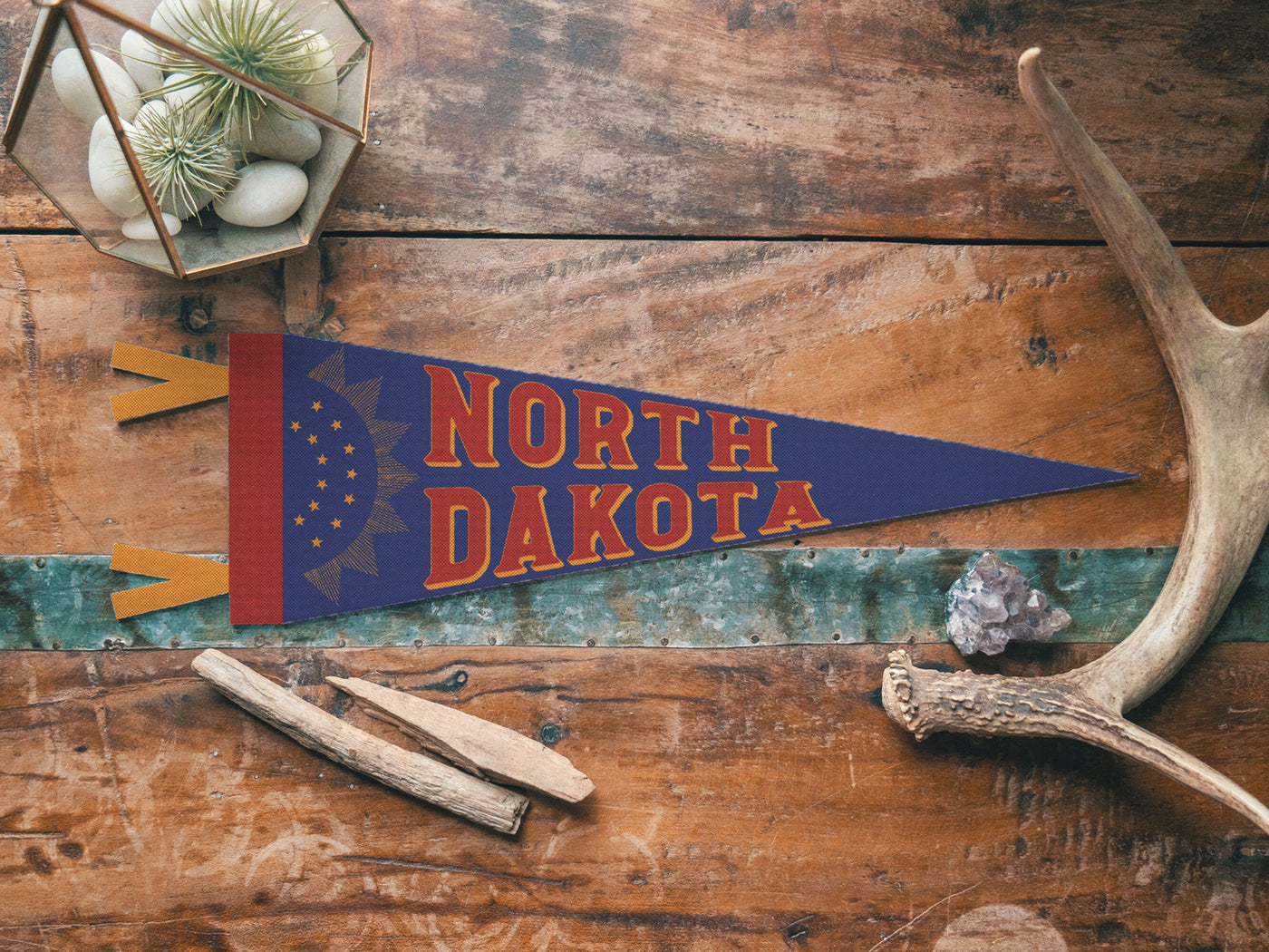 North Dakota Felt Pennant