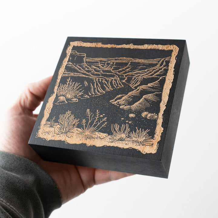 Utah Canyonlands Engraved Illustration