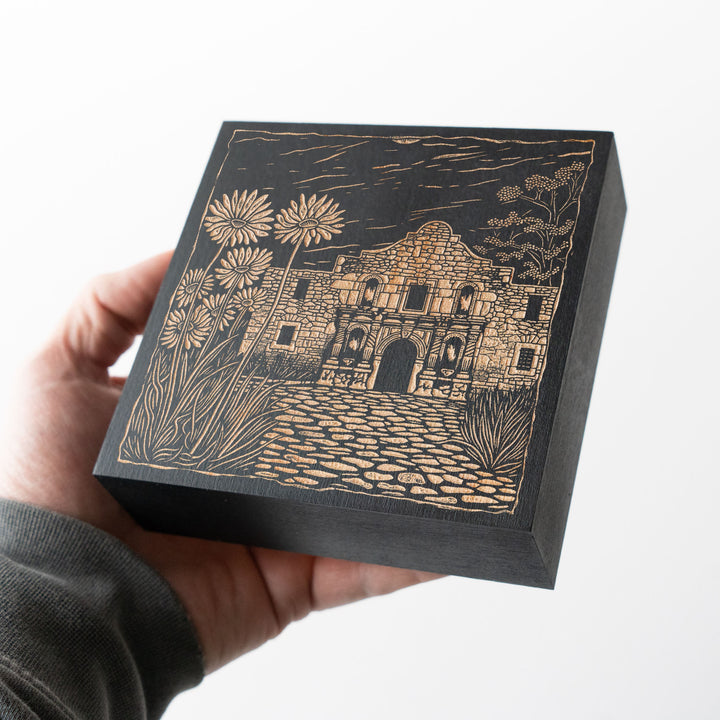 Texas Alamo Engraved Illustration