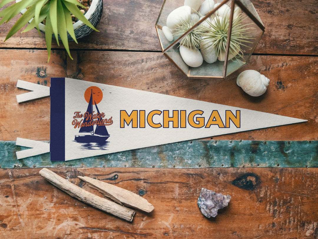 Michigan Felt Pennant