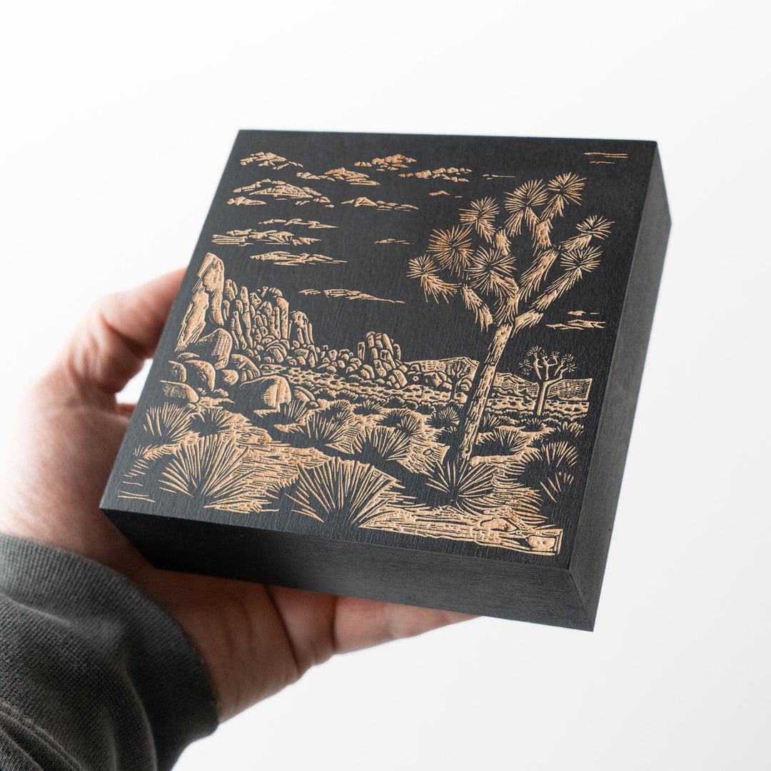 California Joshua Tree Engraved Illustration
