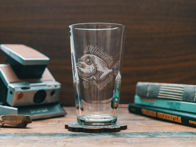 Blowfish Glasses | Personalized Whiskey, Wine & Beer Etched Glassware, Fisherman Gift, Marine Ocean Life, Saltwater Fishing Drinkware