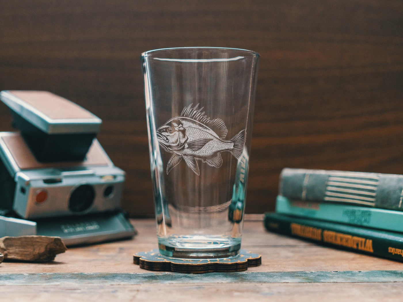 Red Snapper Glasses | Personalized Sport Fishing Themed Whiskey, Wine Cocktail & Beer Etched Glassware, Angler Fishermans Gift, Marine Fish