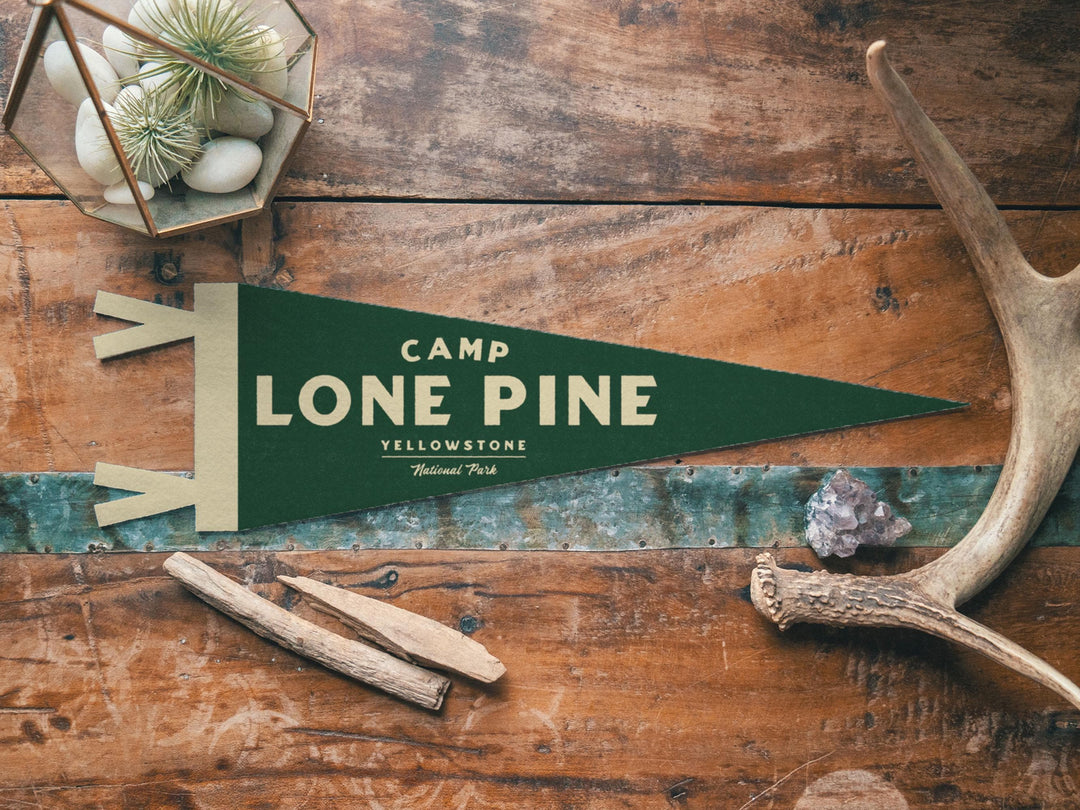 Custom Heritage Camp Name Sign Felt Pennant