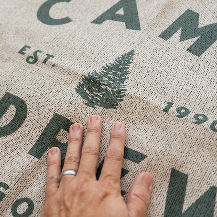 Custom Camp Name Blanket