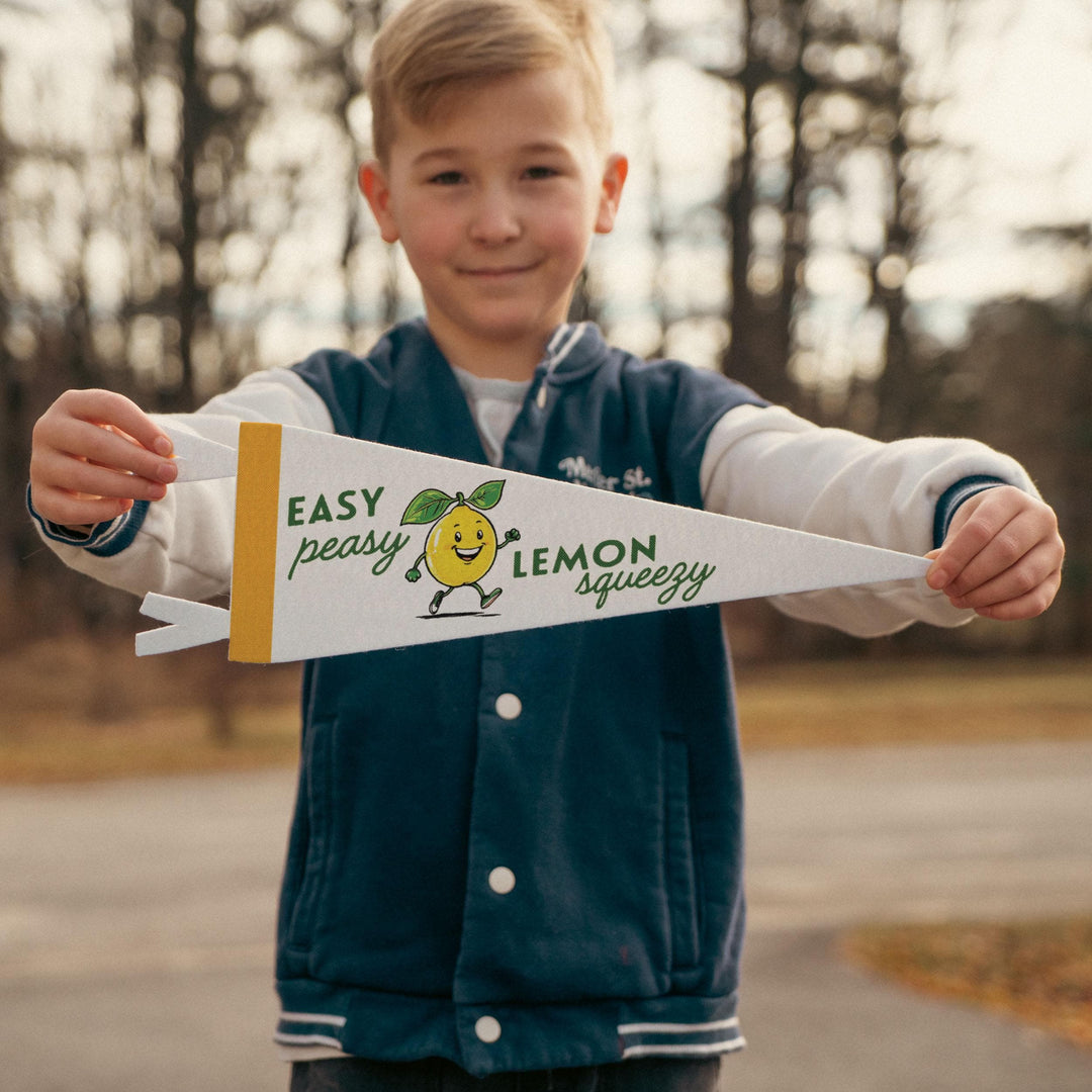 Easy Peasy Lemon Squeezy Felt Pennant