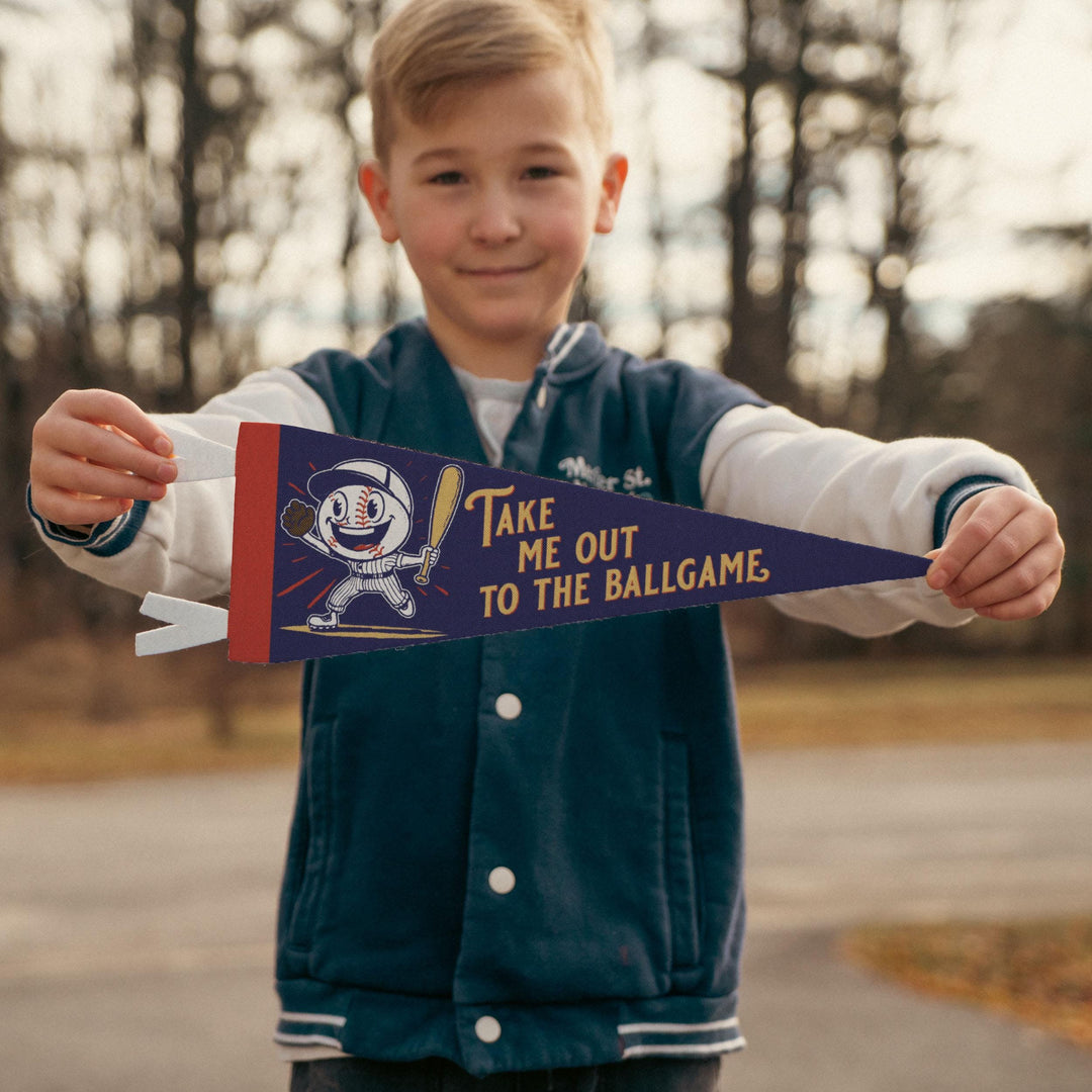 Take Me Out to the Ballgame Felt Pennant