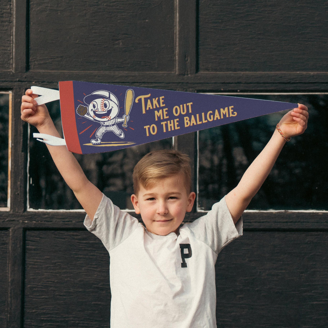 Take Me Out to the Ballgame Felt Pennant