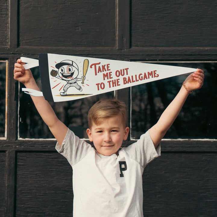 Take Me Out to the Ballgame Felt Pennant