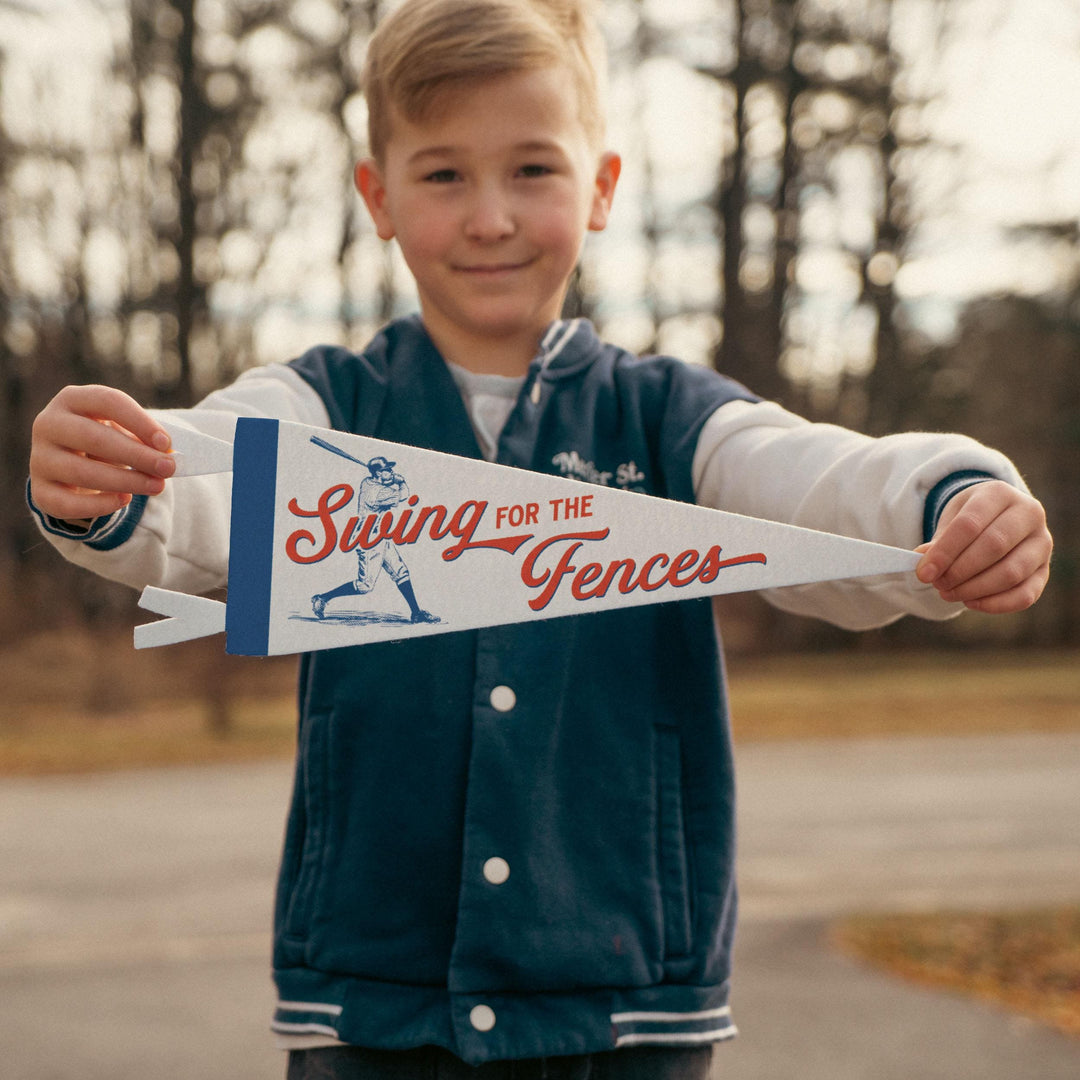 Swing for the Fences Felt Pennant