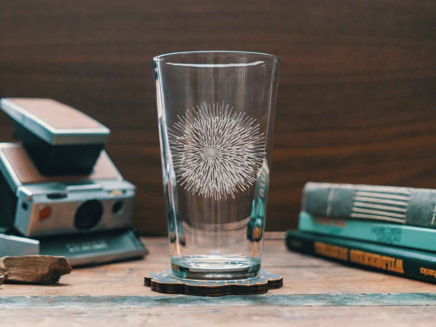 Sea Urchin Glasses | Personalized Reef Life Themed Whiskey, Wine & Beer Etched Glassware, Coastal Beach House Gift, Tropical Ocean Drinkware