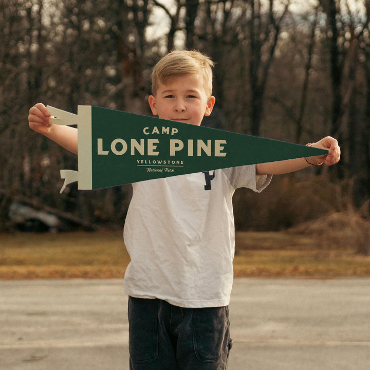 Custom Heritage Camp Name Sign Felt Pennant