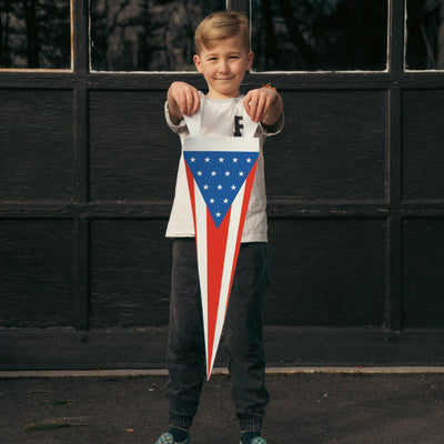 American Flag Felt Pennant