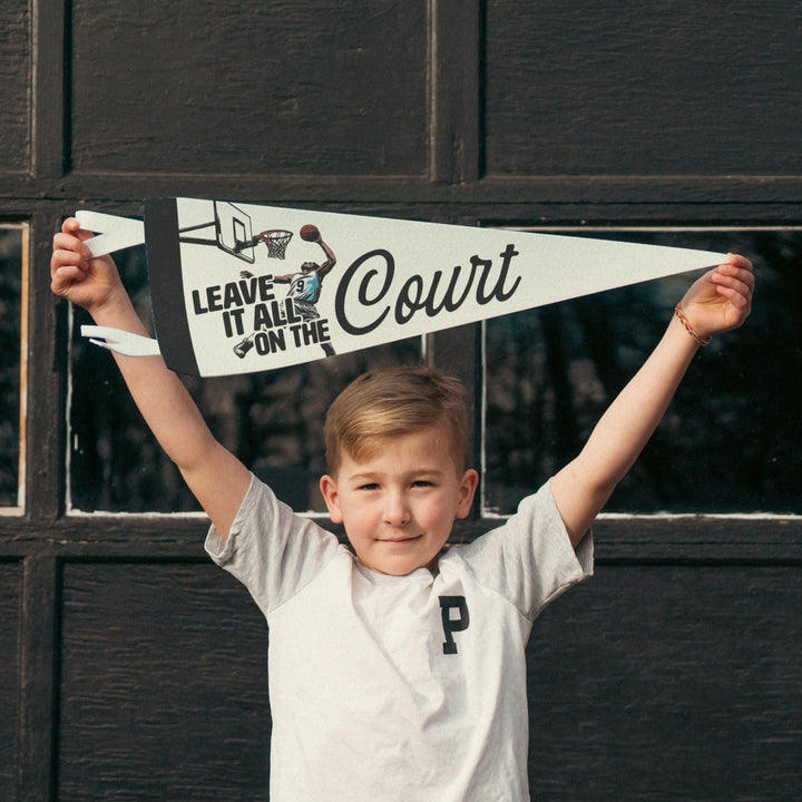 Basketball Leave it all on the Court Felt Pennant