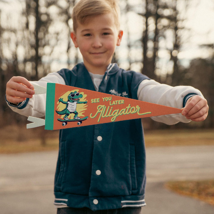 See You Later Alligator Felt Pennant
